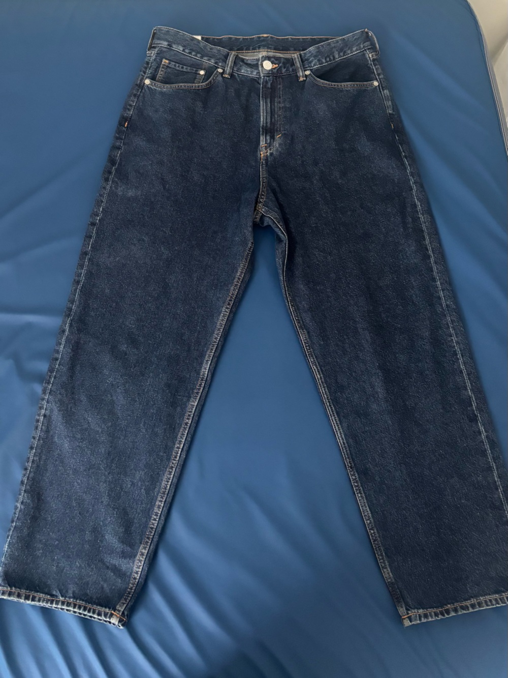 H&M Dark Wash Baggy Leg Jeans